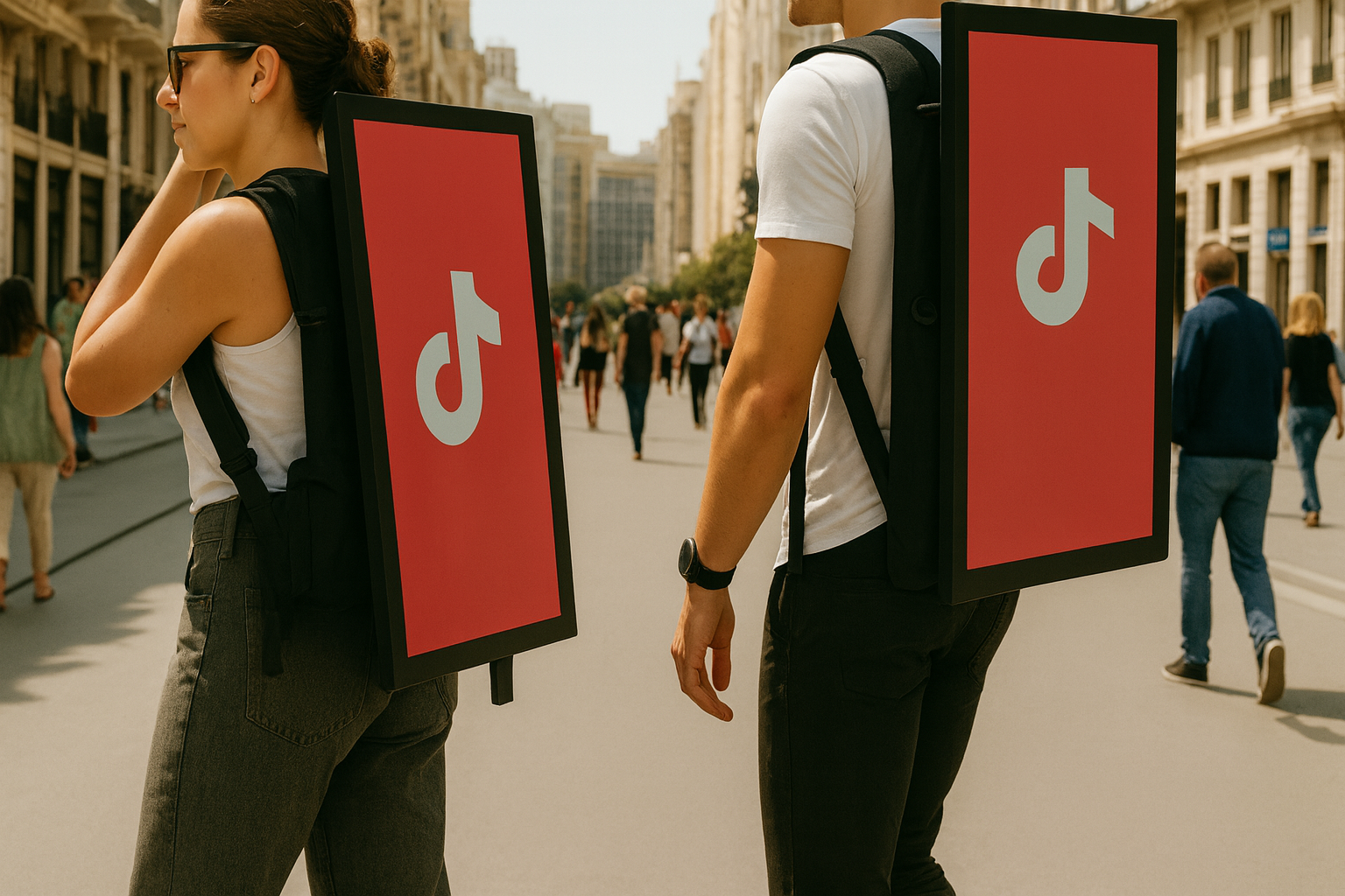 Backpack Walker LCD Screen