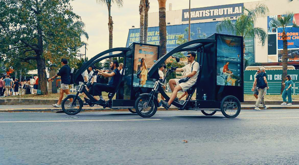 LED Bike Advertising